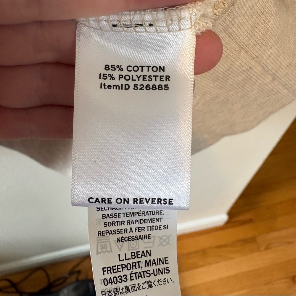 LL Bean signature camp print crewneck sweatshirt - Picture 7 of 7